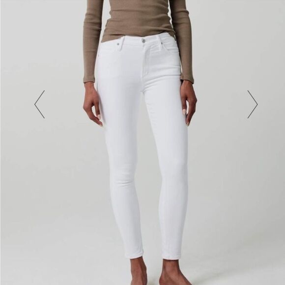 Citizens of Humanity Mid Rise Rocket Skinny Jeans white size 25 - Picture 3 of 11